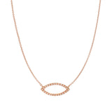 Necklace with gold and diamond shuttles