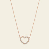 Gold and Diamond "Ten Years of Piccole Gioie" Heart Necklace