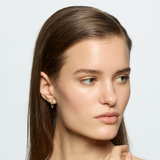 Flora ring earrings with slab leaves
