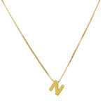 Necklace with gold initial