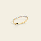 Half Eternity Band in Gold and Diamonds