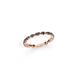 Eternity Band with Black Diamonds