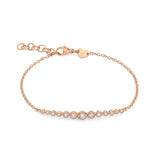 DOTS bracelet in rose gold and diamonds