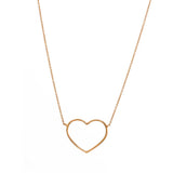 Necklace with medium heart