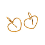 Cuore Heart Drop Earrings