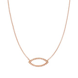 Necklace with gold and diamond shuttles