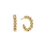 Earrings ad Ring con sfere in oro