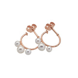 Earrings ad Ring con tre perle