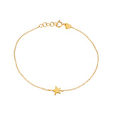 Chain bracelet with plate star