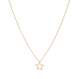 Necklace con stella in oro