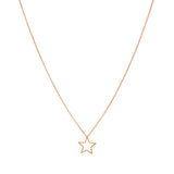 Necklace con stella in oro